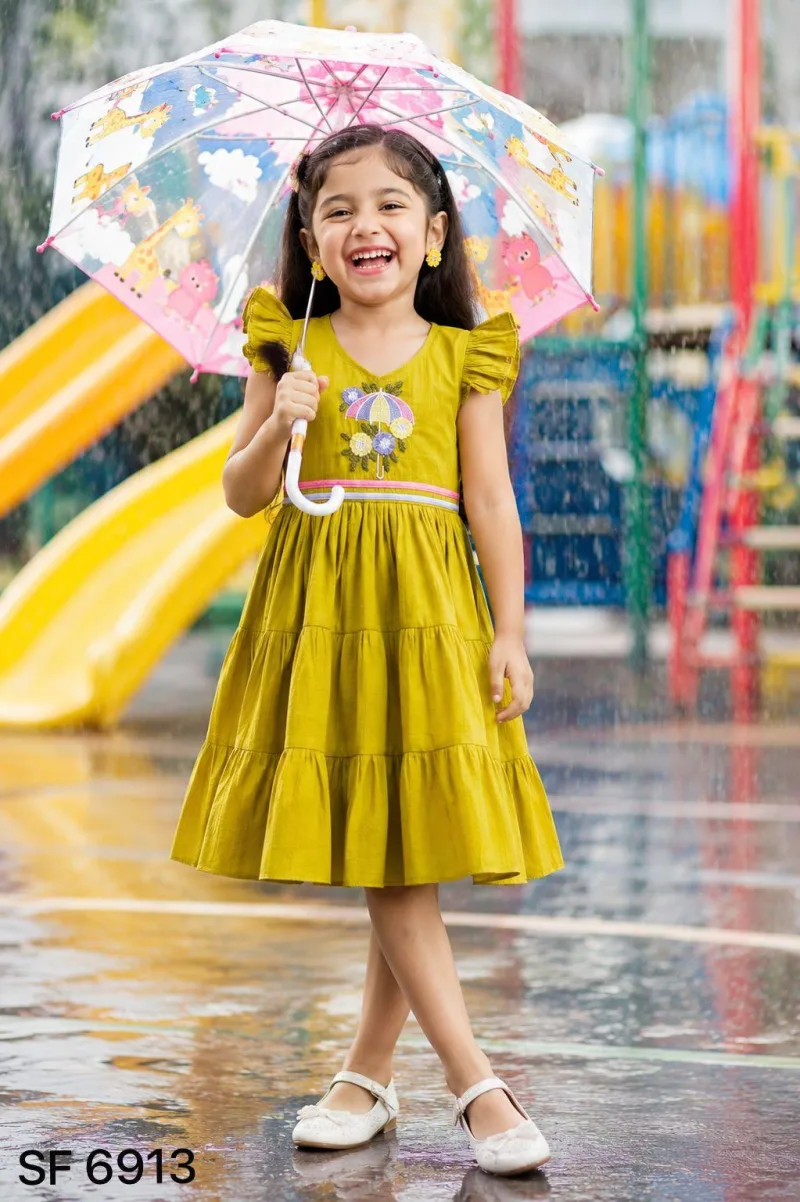 KIDS MULL MULL COTTON FROCKS
